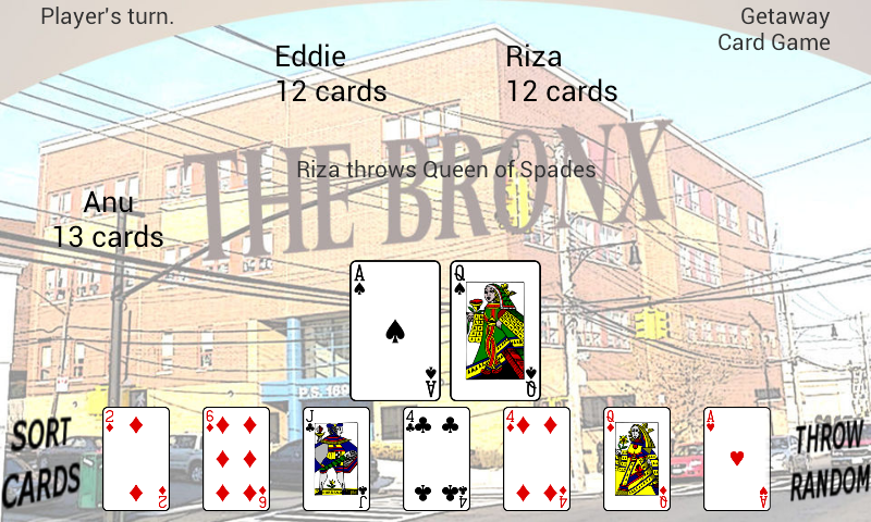 Getaway Card Game ภาพหน้าจอ 1