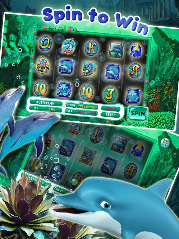 Lucky Dolphin Slots: Free Casino Slot Machines Ảnh chụp màn hình 1
