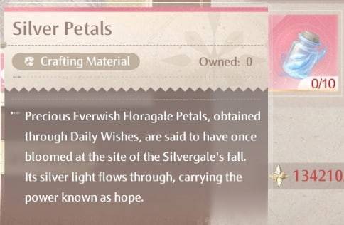 Obtaining Silver Petals