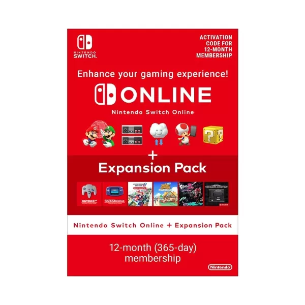 Nintendo Switch Online 12か月 +拡張パック365日メンバーシップダウンロード（英国-EU）