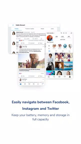 Social One - Facebook, Instagr 스크린샷 1