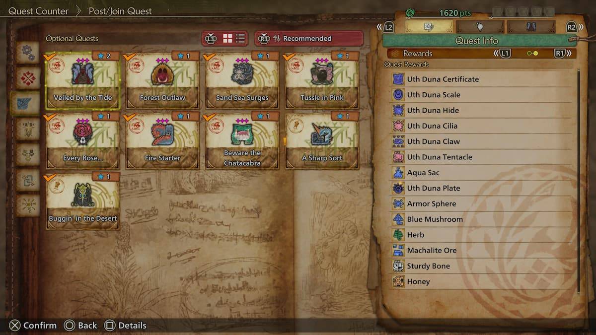 Image de l'écran de récompenses Quest