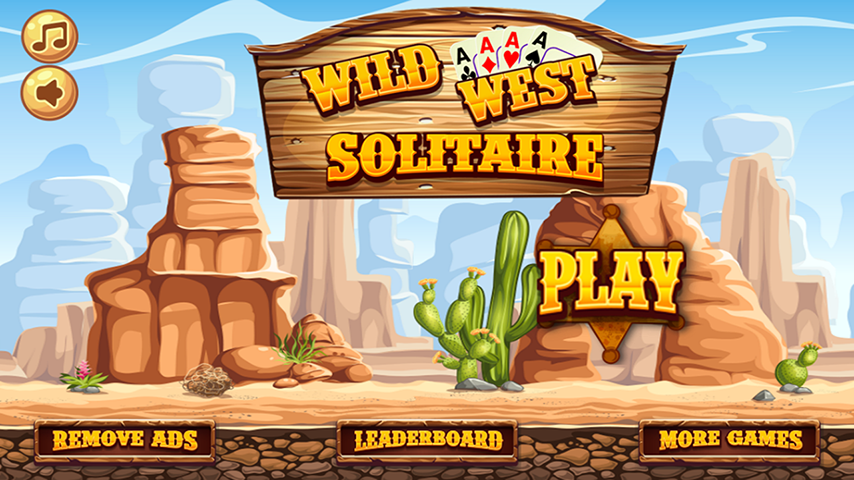 Wild West Tri Peaks Solitaire Schermafbeelding 0