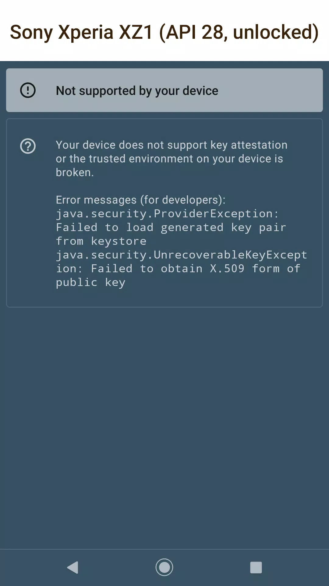 Key Attestation Demo Ảnh chụp màn hình 3
