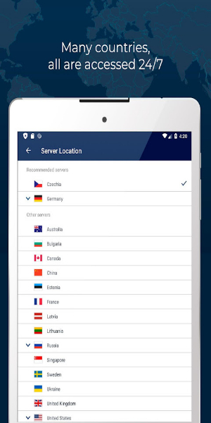 Fast VPN proxy servers with no logs - RUSVPN應用截圖第0張