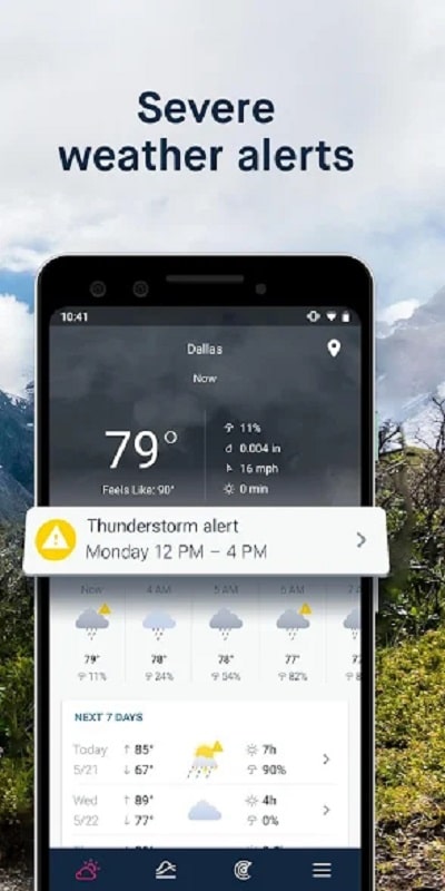 WeatherPro Capture d'écran 3
