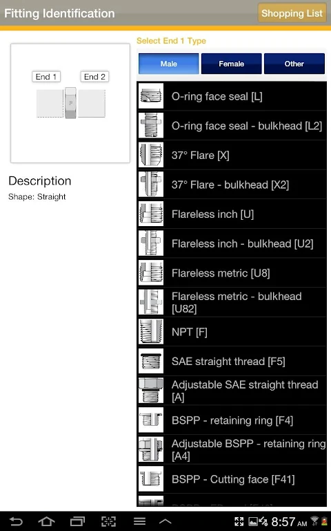 Fitting Finder Zrzut ekranu 1