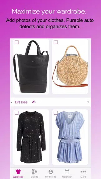 Pureple Outfit Planner ภาพหน้าจอ 0