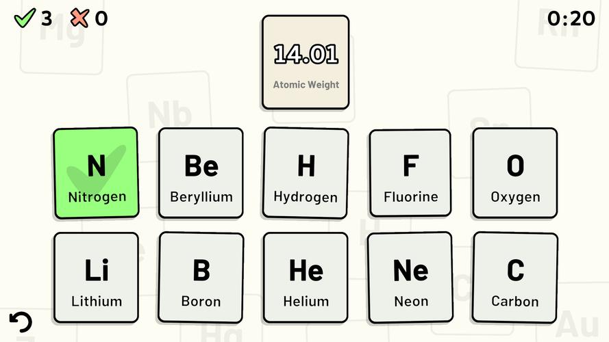 Periodic Table Quiz 스크린샷 1