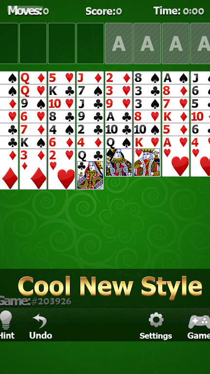Solitaire Free Cell Ekran Görüntüsü 2
