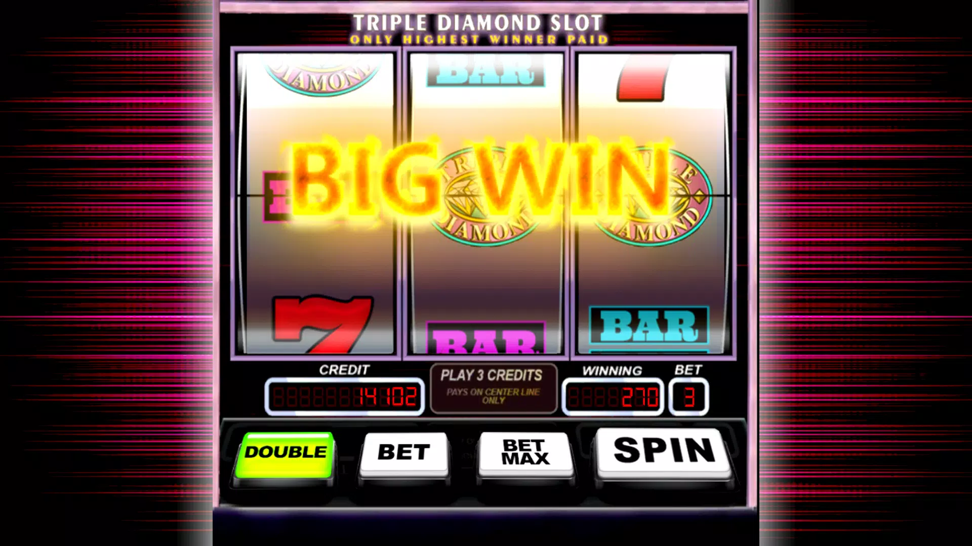 Triple Pay Diamond Slot Zrzut ekranu 2