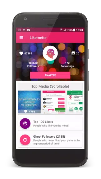 Likes & Ghost Followers for Instagram ภาพหน้าจอ 0