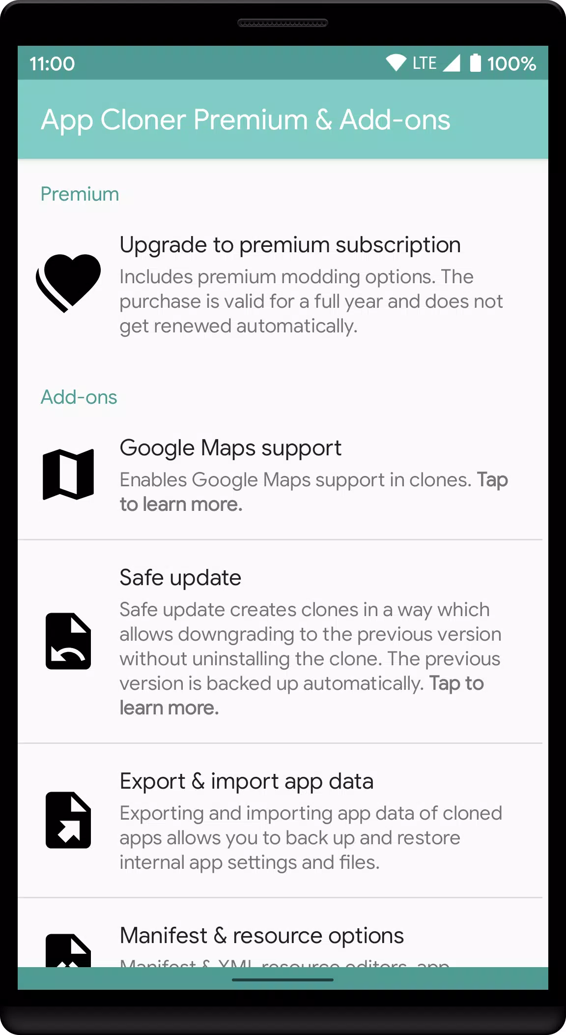 App Cloner Premium & Add-ons Ekran Görüntüsü 0