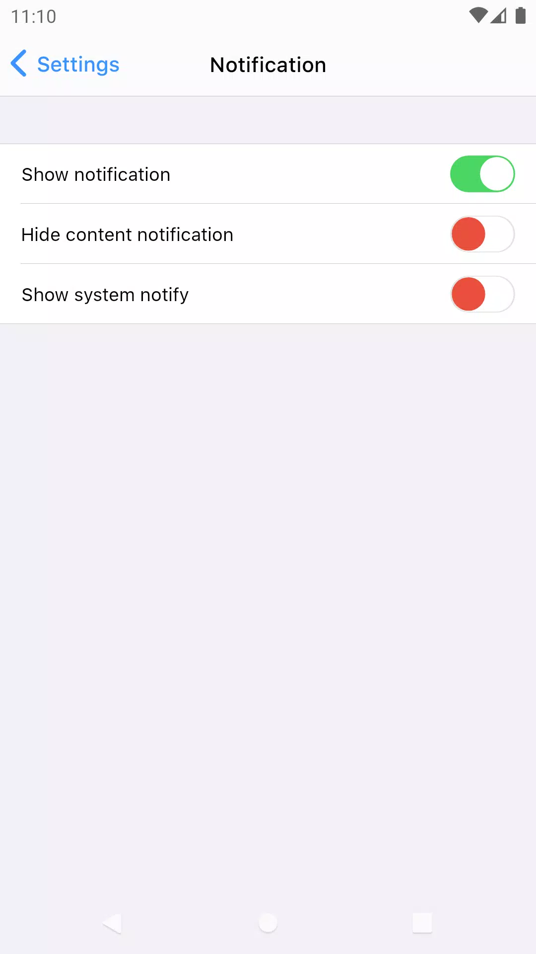 Schermata Lock Screen OS 1