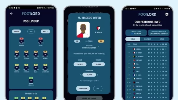 FootLord : Nouveau jeu de gestion de football sur Android lancé