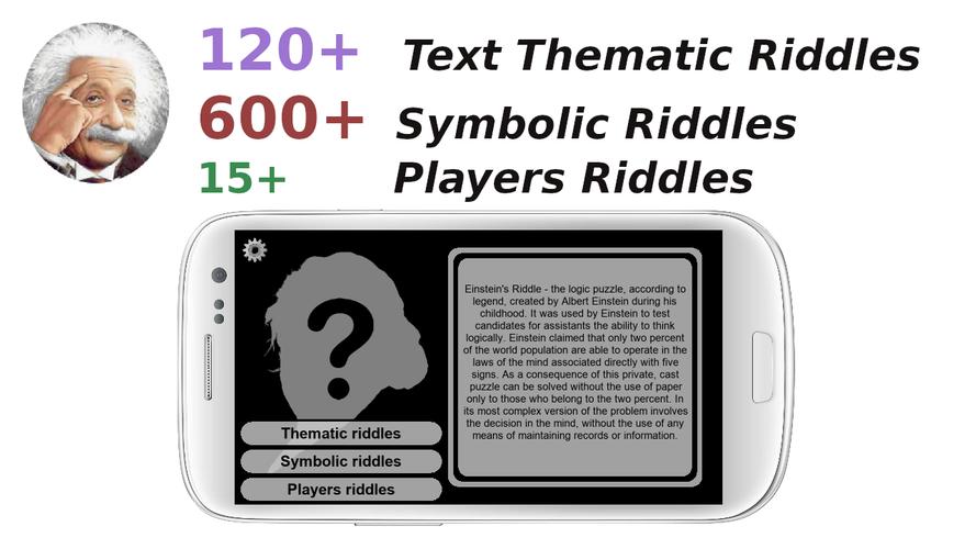 Einstein's Riddles Text Puzzle應用截圖第0張