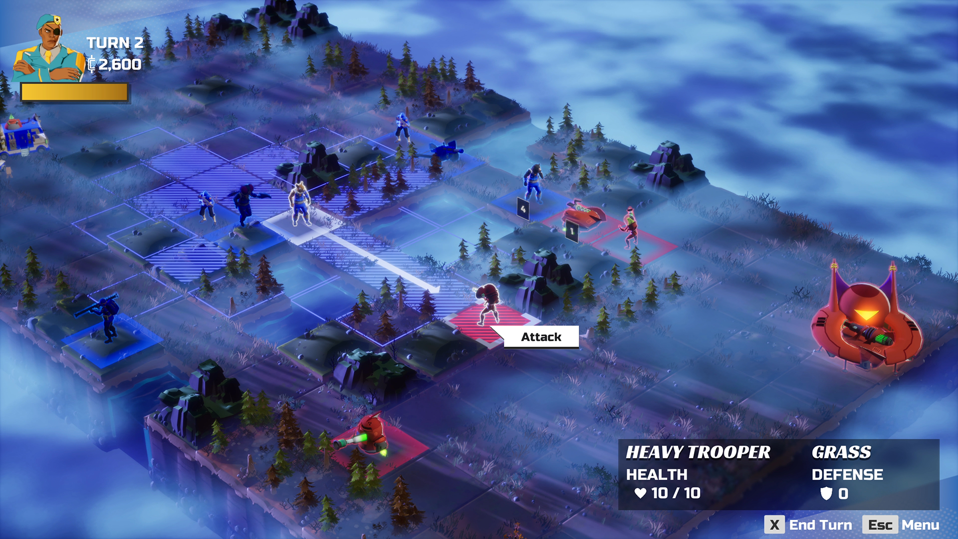Earth vs Mars Turn-Based Strategy Game Screenshot