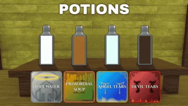 Four mystical potions