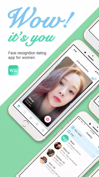 WowU– Face recognition Dating, Meet Singles & Chat Captura de tela 0