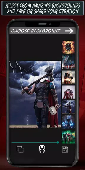 SuperHeroes Editor 스크린샷 2