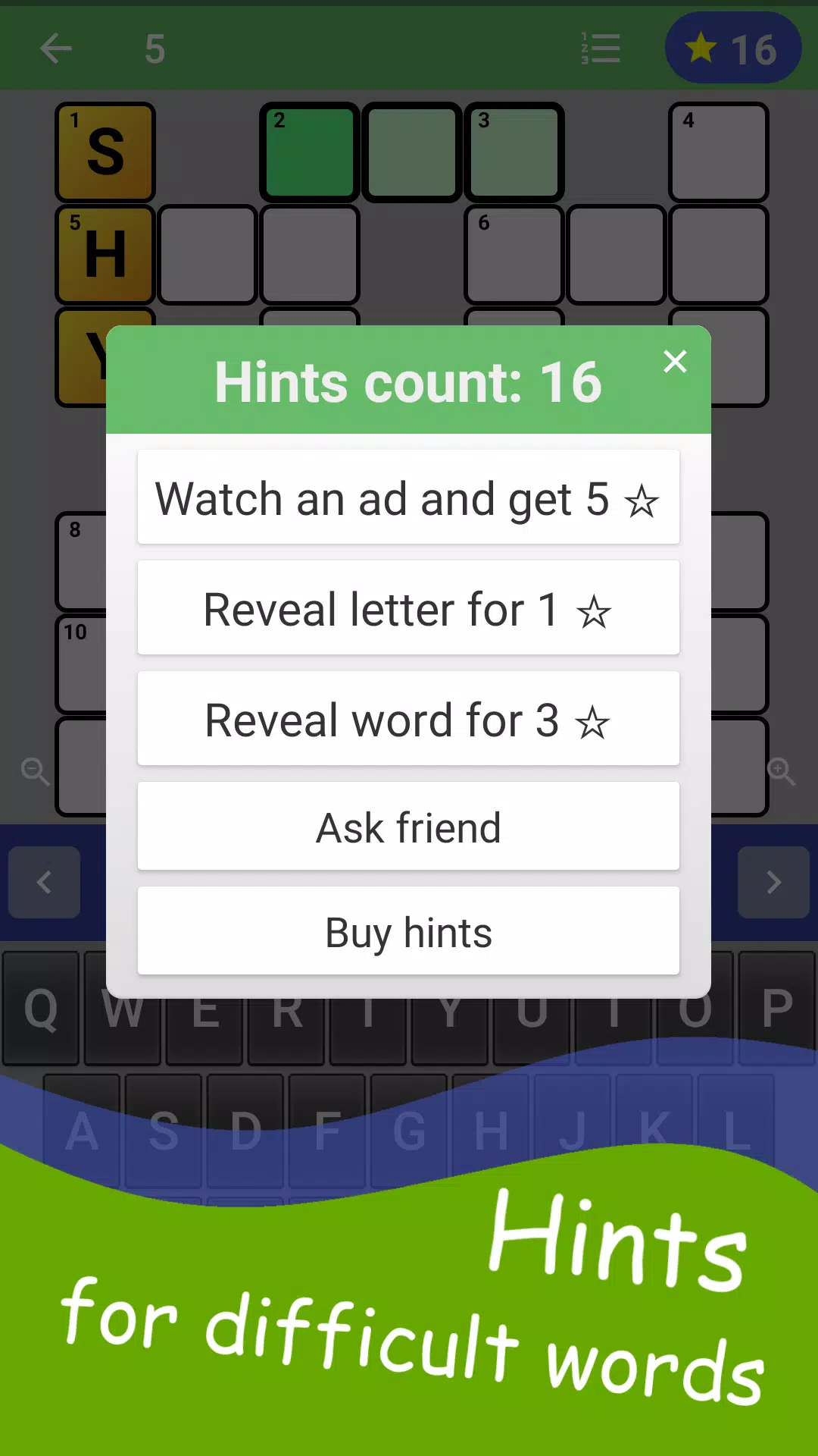 English Crossword puzzle Tangkapan skrin 3