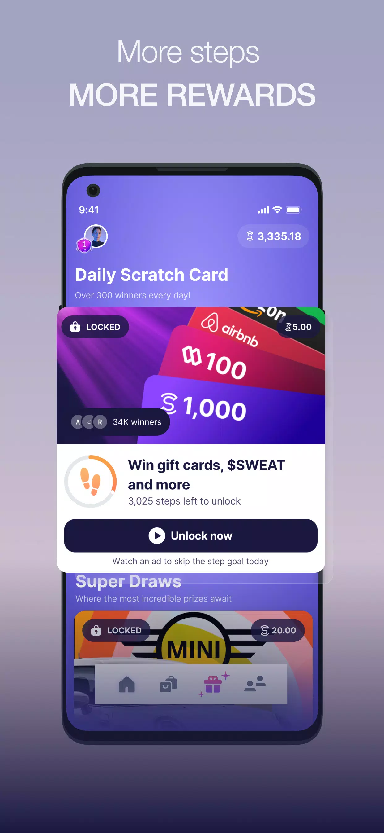 Sweatcoin・Walking Step Counter应用截图第2张