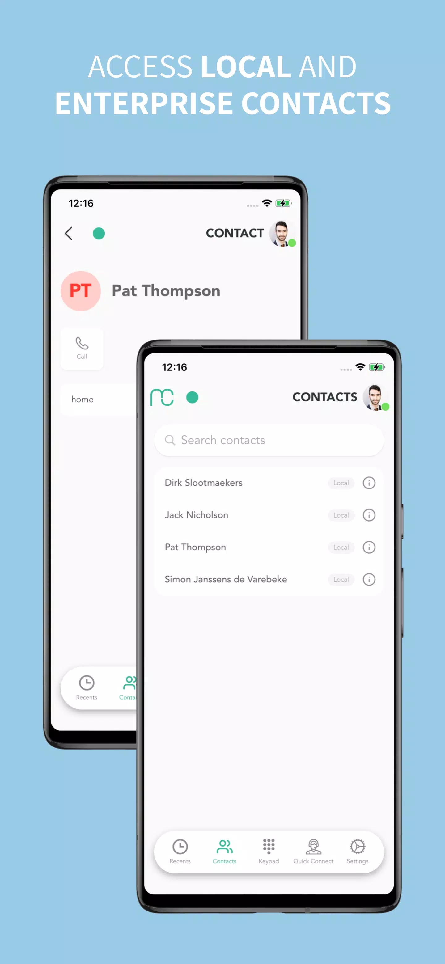 Schermata Mobile Connect 2
