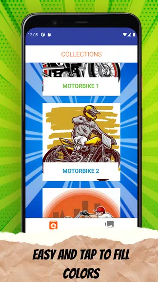 Schermata MotorBike Coloring Page 1