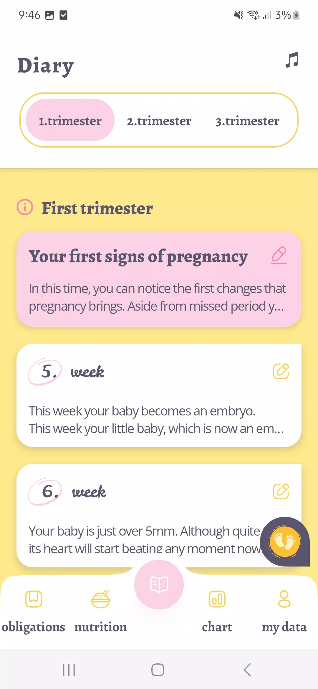 My Pregnancy Journal スクリーンショット 1