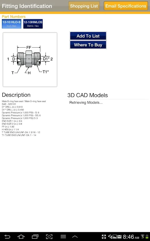 Fitting Finder Zrzut ekranu 2