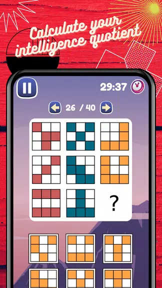 IQ Test: Logic brain training Ekran Görüntüsü 0