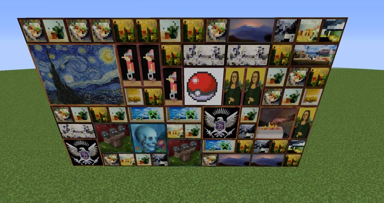 Comment accrocher une peinture dans Minecraft