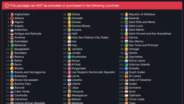 SteamDB data shows regional restrictions for Stellar Blade