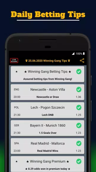 Winning Gang Betting Tips应用截图第0张