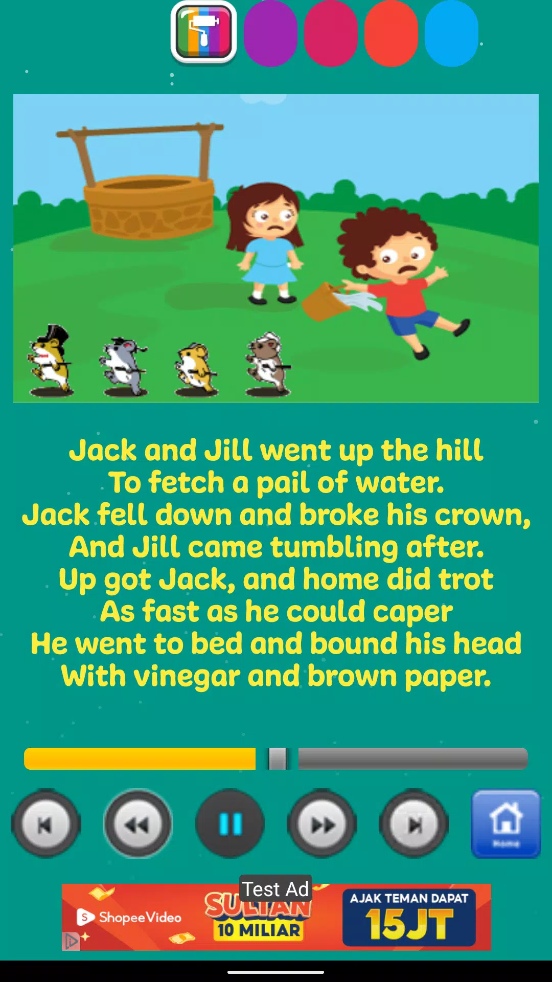 Kids Songs Offline App Tangkapan skrin 1