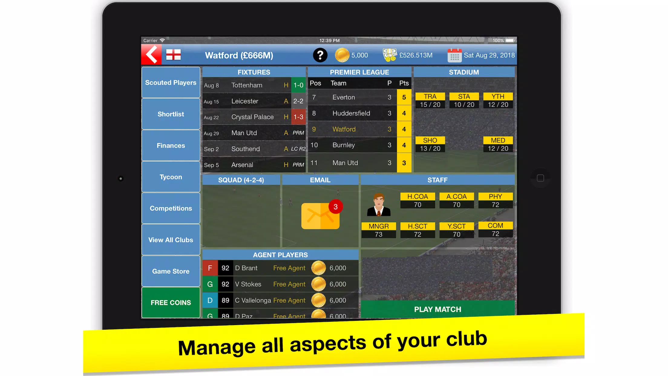 Soccer Tycoon Captura de pantalla 0