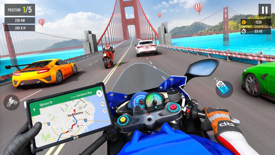 Moto Traffic Bike Race Game 3d 스크린샷 2