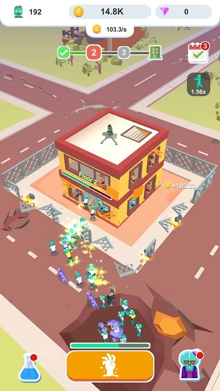 Idle Zombie Army ဖန်သားပြင်ဓာတ်ပုံ 1