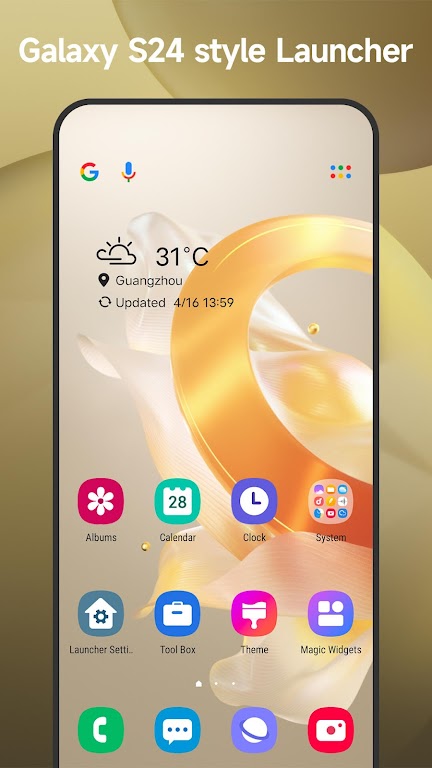 Cool S24 Launcher Galaxy OneUI Mod ภาพหน้าจอ 0