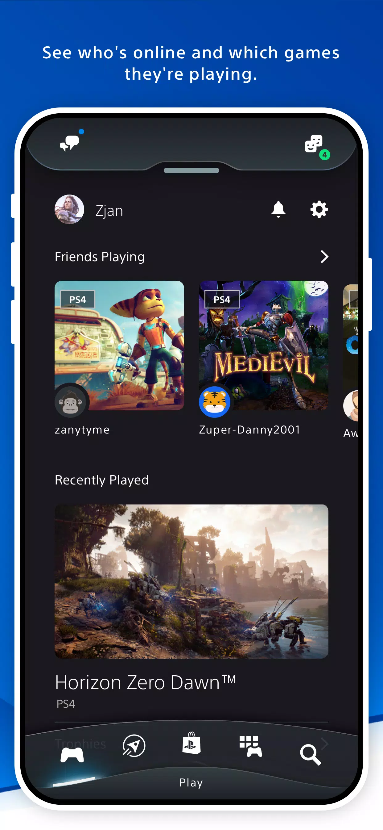 PlayStation App Captura de tela 1