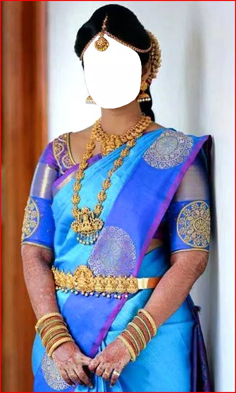 South Indian Women Saree Photo Captura de tela 1