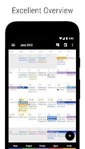 Business 日曆 中文行事曆 包括天氣,小工具和任務應用截圖第0張