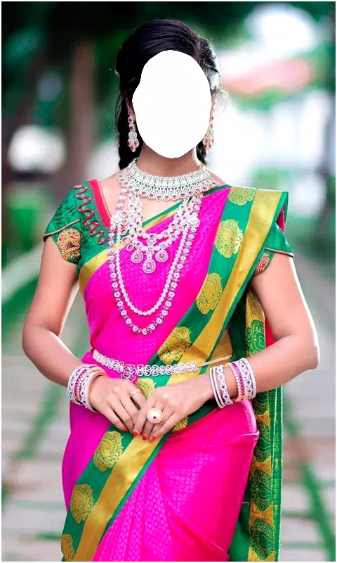 South Indian Women Saree Photo Captura de tela 3