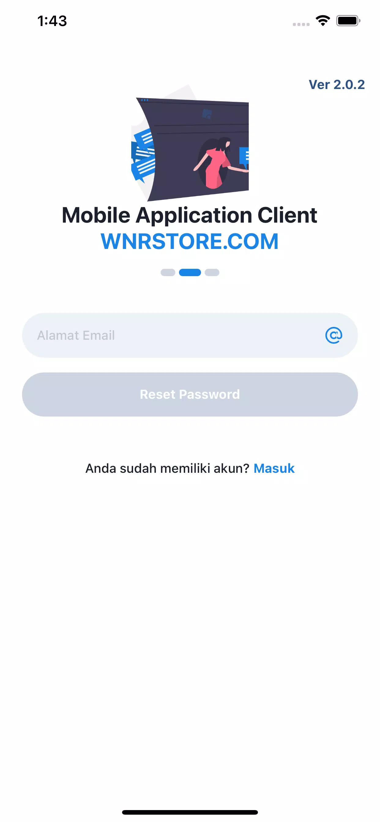 WNRStore Mobile - Jasa SMS OTP Captura de pantalla 1