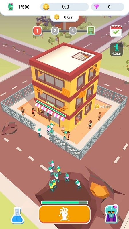 Idle Zombie Army ဖန်သားပြင်ဓာတ်ပုံ 0