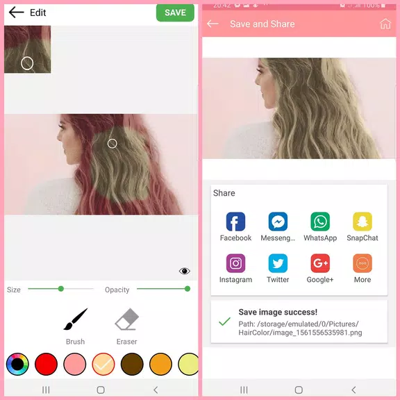 Hair Color Changer - Hair Dye स्क्रीनशॉट 1