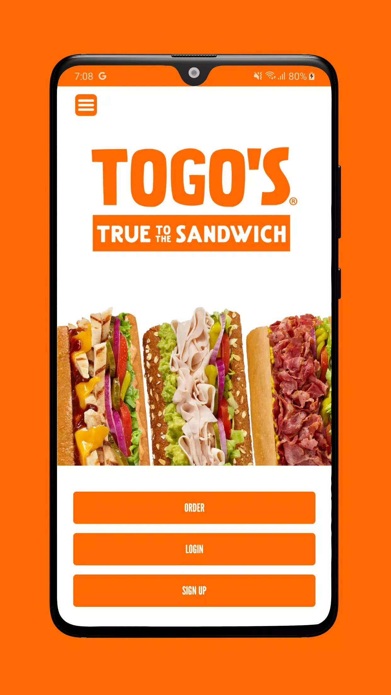 TOGO's Sandwiches スクリーンショット 0