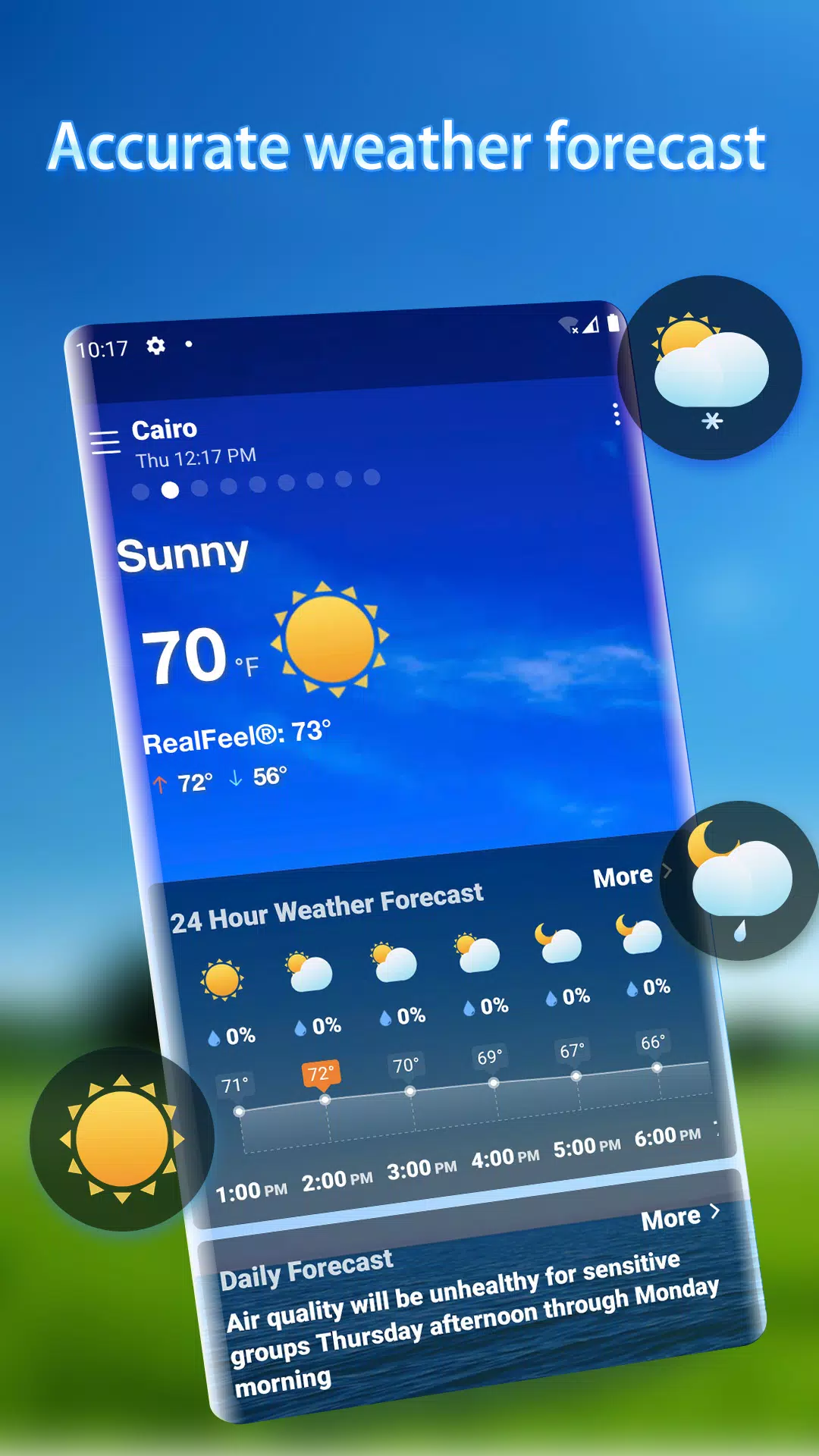Local Weather Alerts - Widget ภาพหน้าจอ 0