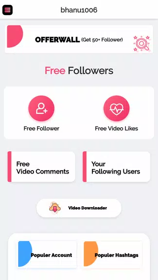 Get fans for tik likes tok - likes & followers Zrzut ekranu 1