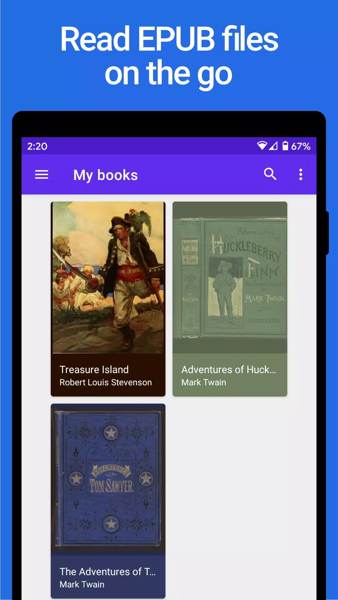 Lithium: EPUB Reader Capture d'écran 0